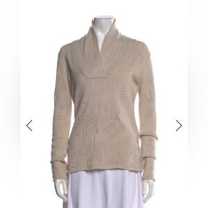 TSE Cream Cowl Neck Sweater